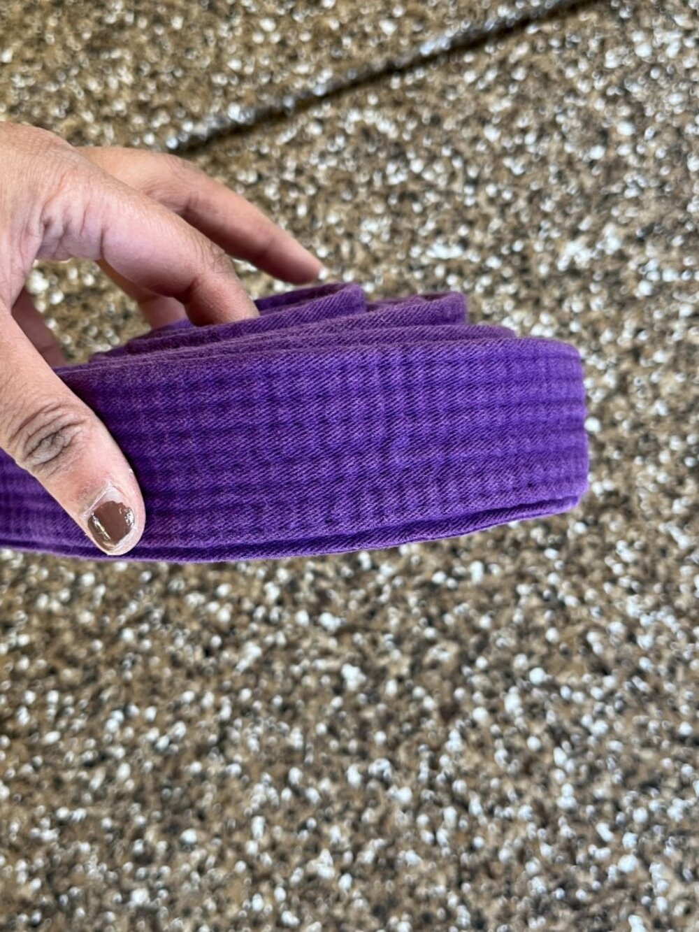 Purple Taekwondo belt size 1 Martial Arts Karate Replacement Belt vintage 90s